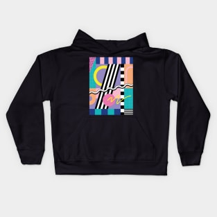 Memphis Pattern 18 / 80s Retro Kids Hoodie